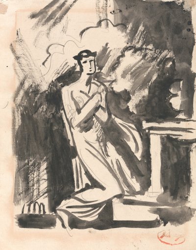 Iphigenia Kneeling over an Altar by George Romney
